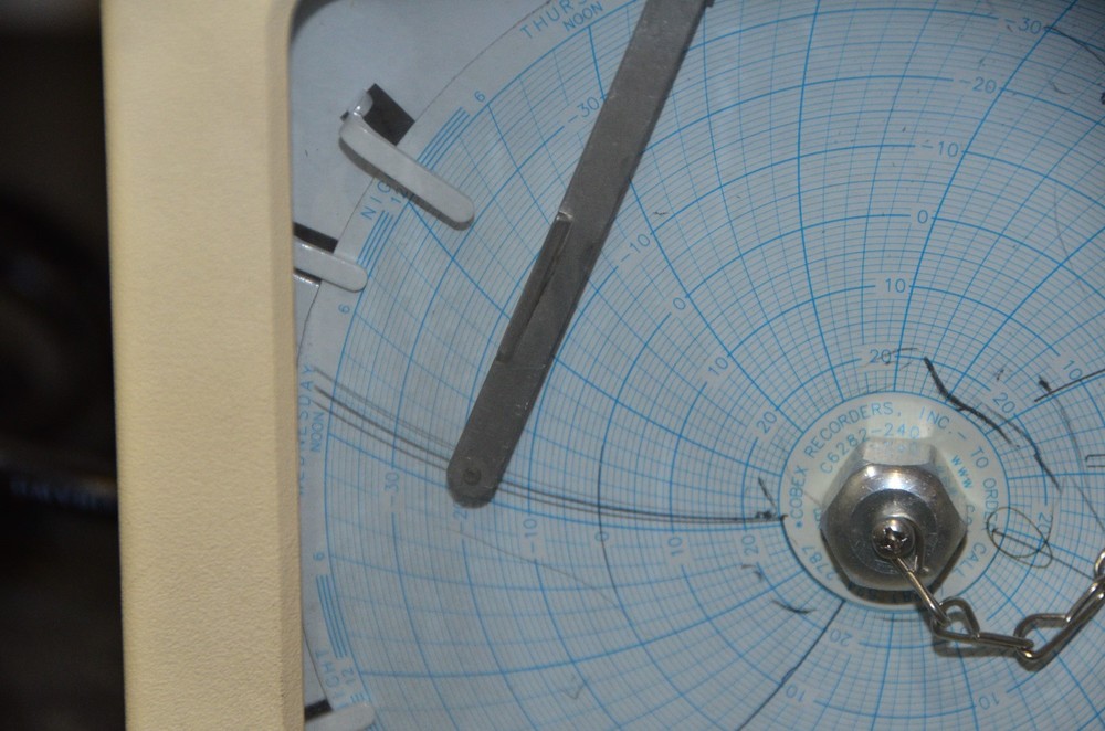 Cobex Temperature Chart Recorder 6" Single Pen Fully Cased
