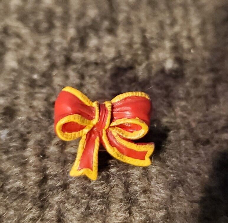 La mode button Red Bow Plastic