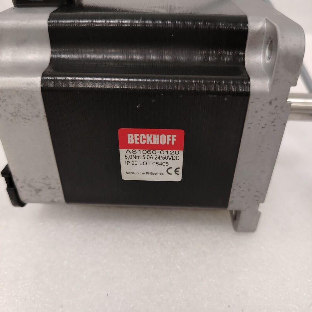 BECKHOFF AS1060-0120 Stepper Motor With 05.2420.1230.1024.5009 Encoder