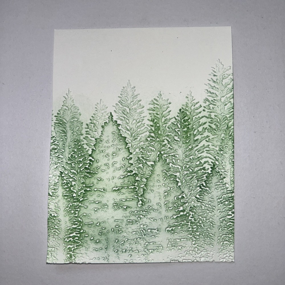 Stampin Up Trees Embossing Folder