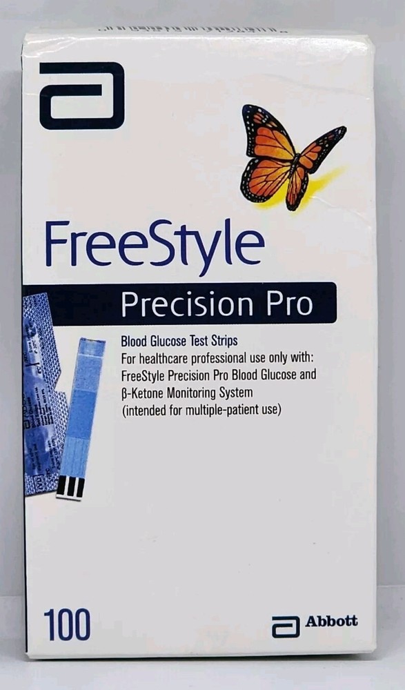 Abbott FreeStyle Precision Pro Glucose 100 Strips Expiring! 04/30/2026