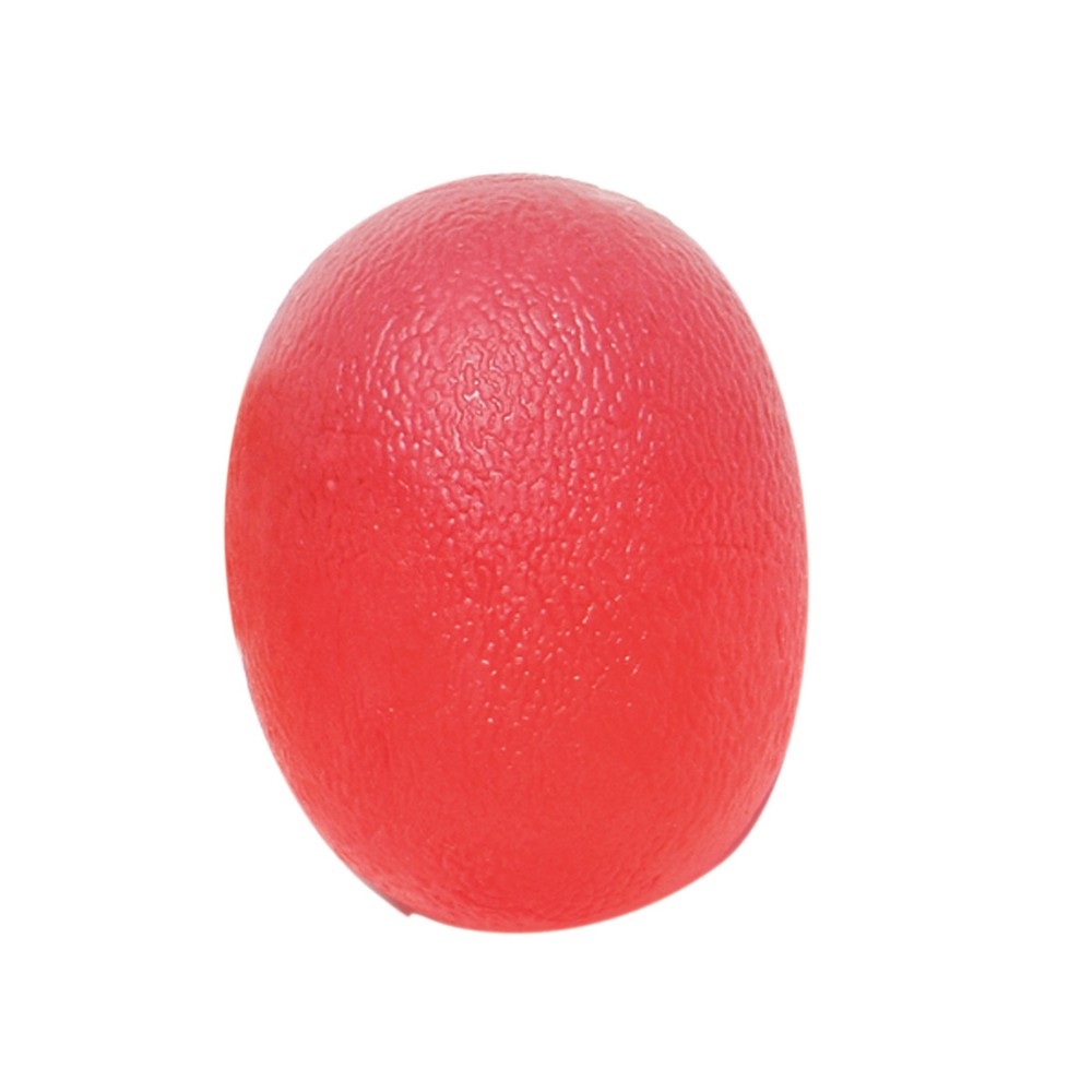 CanDo Gel Squeeze Ball, Large Cylindrical, Red (Light)