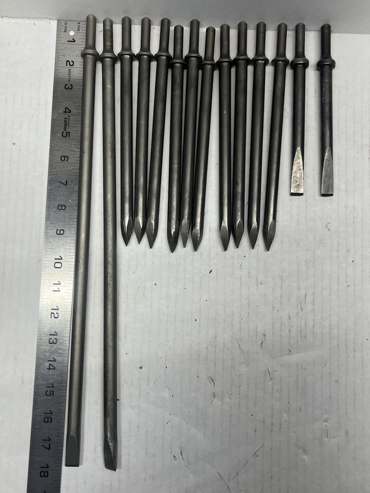 Lot Of 14 Air Hammer Bits