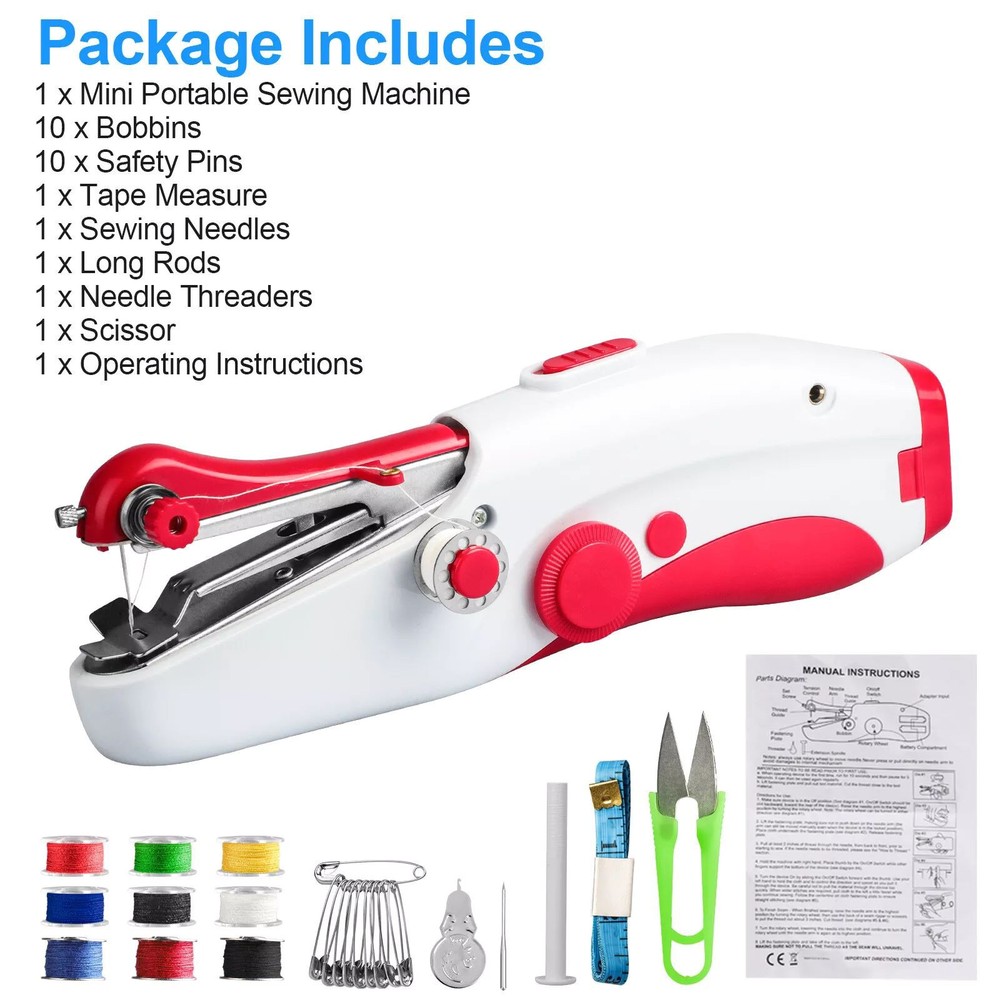 Lightweight Handheld Sewing Machine Stitch Electric Compact Travel Mini Tool
