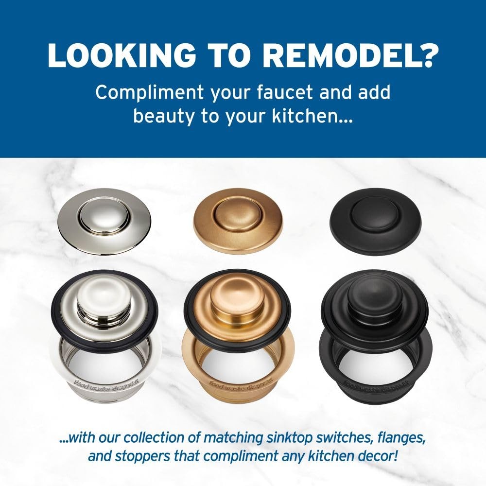 Air Switch Decorative Button for Dual Outlet Garbage Disposal Air Switch , ST...