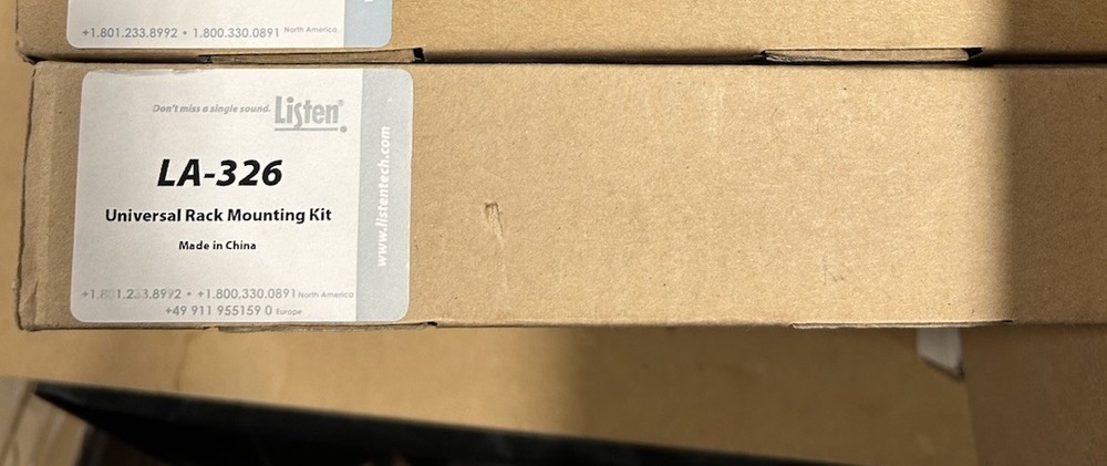 Listen Technologies LA-326 Universal Rack Mounting Kit  – NEW