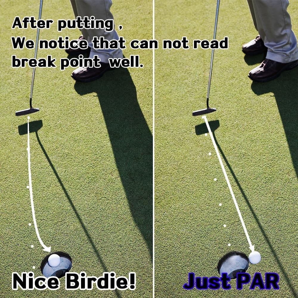 , 360Degree Golf Ball Marker & Slope Reading by Bubble Angle Alignment Tool S...