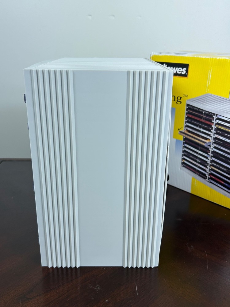 Fellowes CD Spring Loaded Storage Unit 30-48 Disc DVD Capacity New in Box