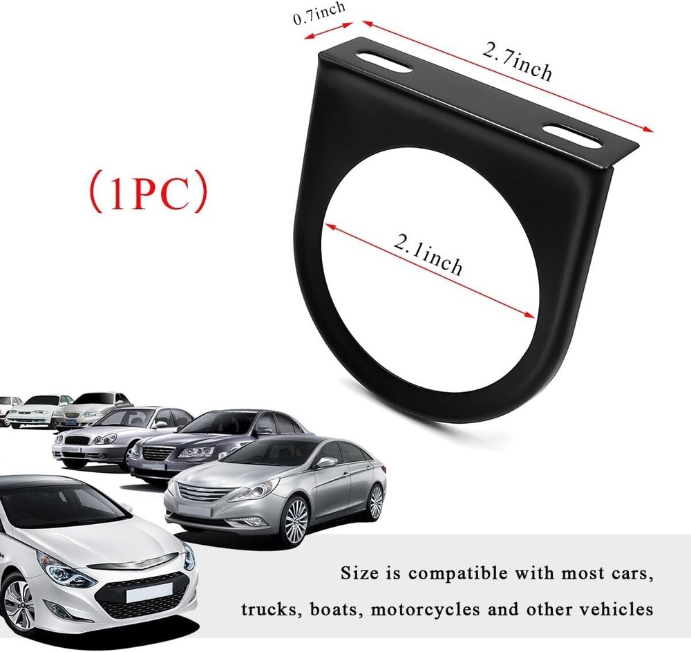 Versatile 2.1 Inch Gauge Pillar Bracket - Sturdy Setup for Vehicle Dashboards