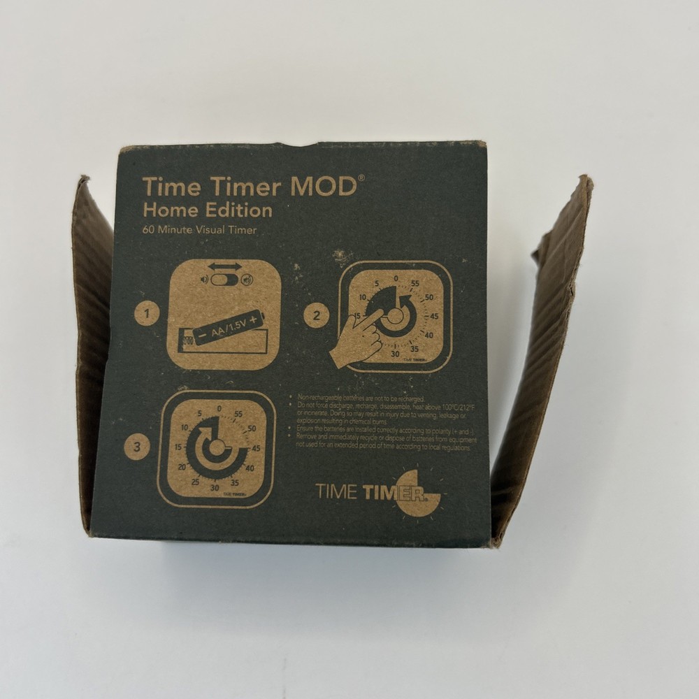 Home MOD 60 Minute Kids Visual Timer Home Edition | Homeschool Learning Time Aid