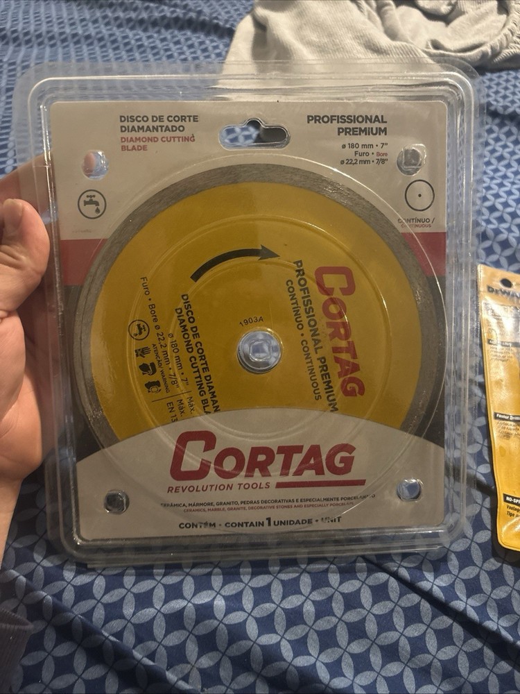 Cortag 7” Diamond Cutting Blade 7/8 Bore
