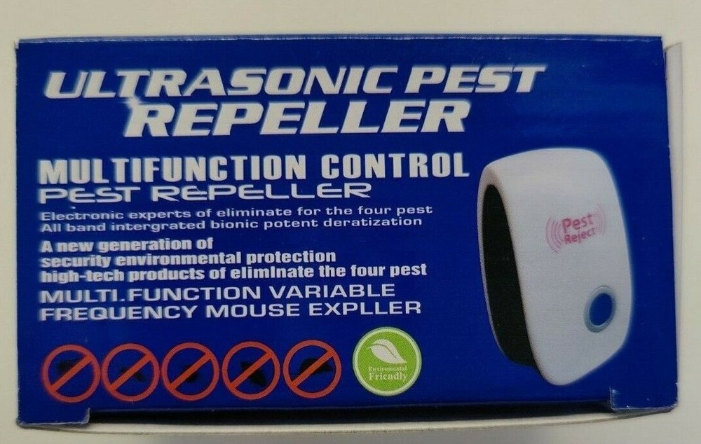 Electronic Pest Reject Control Ultrasonic Repeller Home Bug Rat Spider Roaches