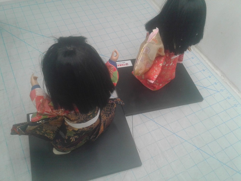 (2) Japanese Kyugetsu Yamaha Dolls