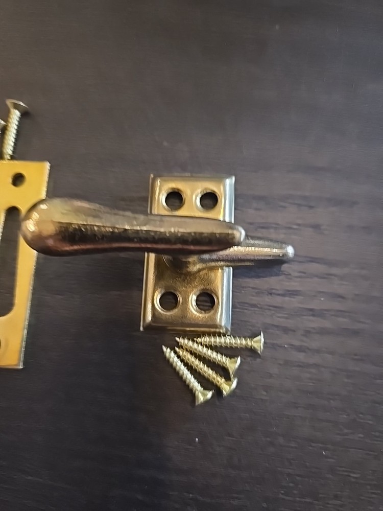 2 In Sash Lock, Brass With Mounting Hardware