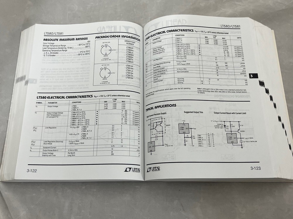 Linear Technology Corporation - 1990 Linear Databook, Great Shape!