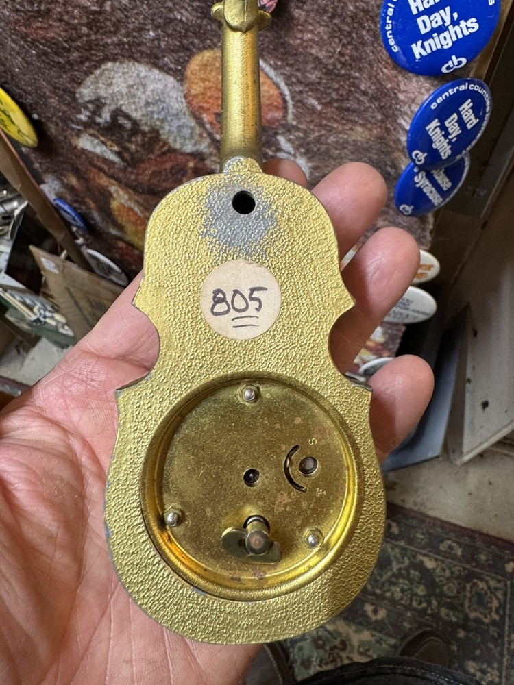 Vintage 1900s Miniature Cello Clock