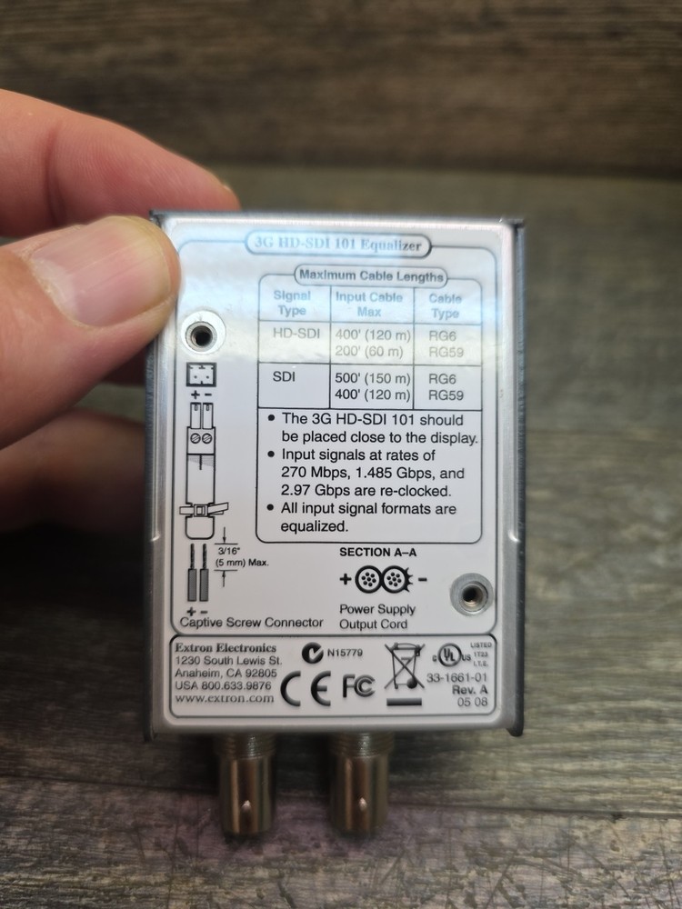 Extron 3G HD-SDI 101