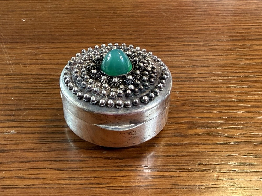 Antique 800 Silver Snuff Box - Well Marked