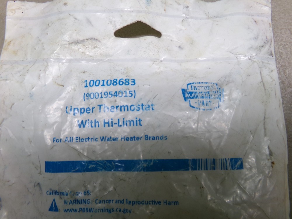 ELECTRIC WATER HEATER 100108683 UPPER THERMOSTAT WITH HI-LIMIT (9001954015)