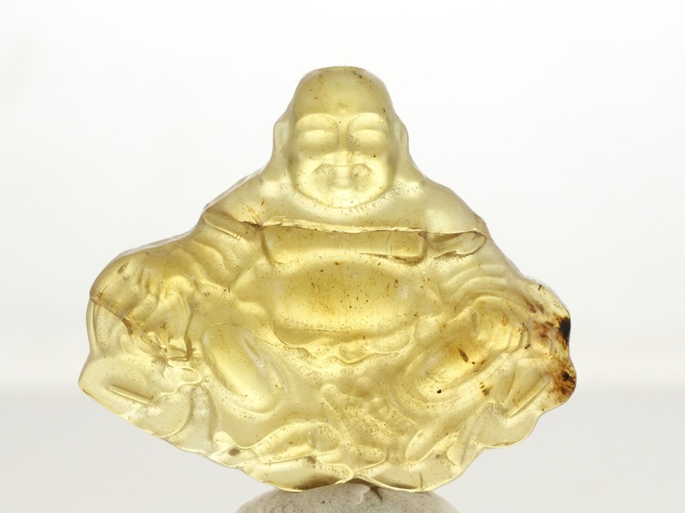 ++ BUDDAH carved in Mexican Amber ++