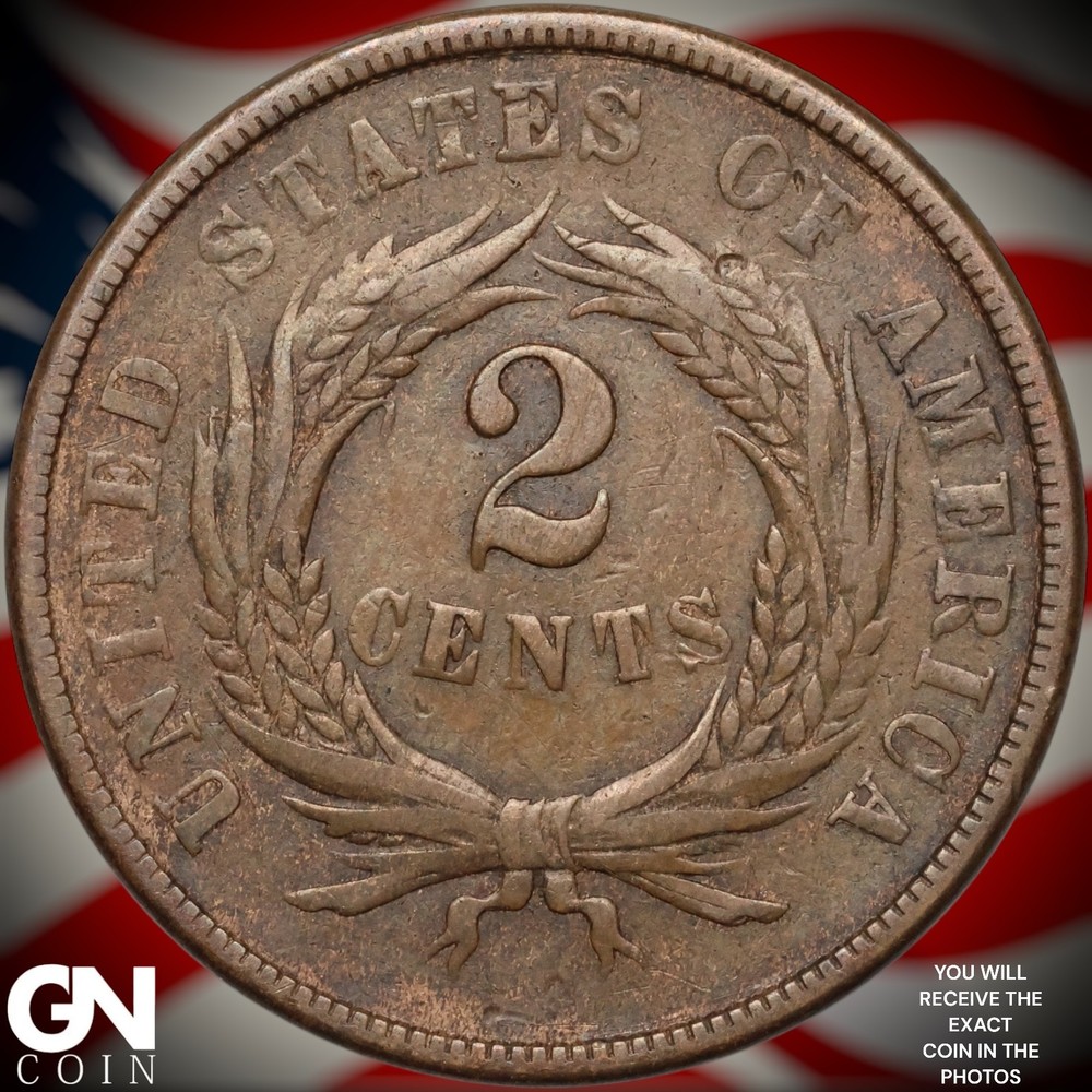 1865 2 Cent Piece A8391