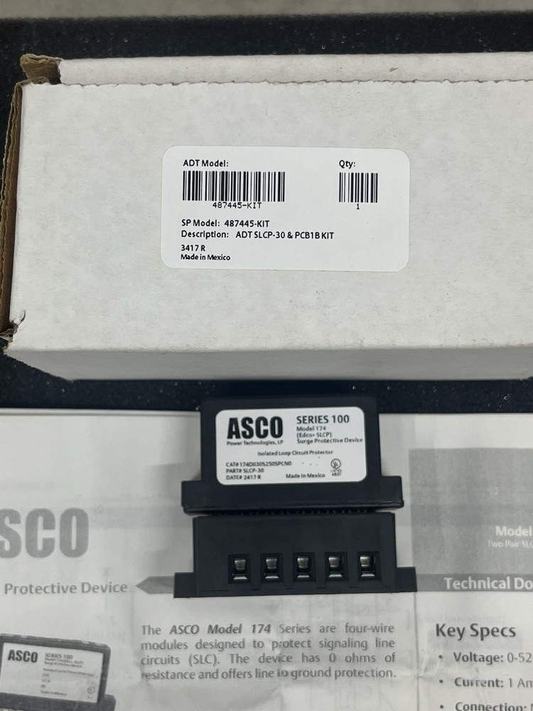 ASCO SERIES 100 Model 174 Surge Protective Device