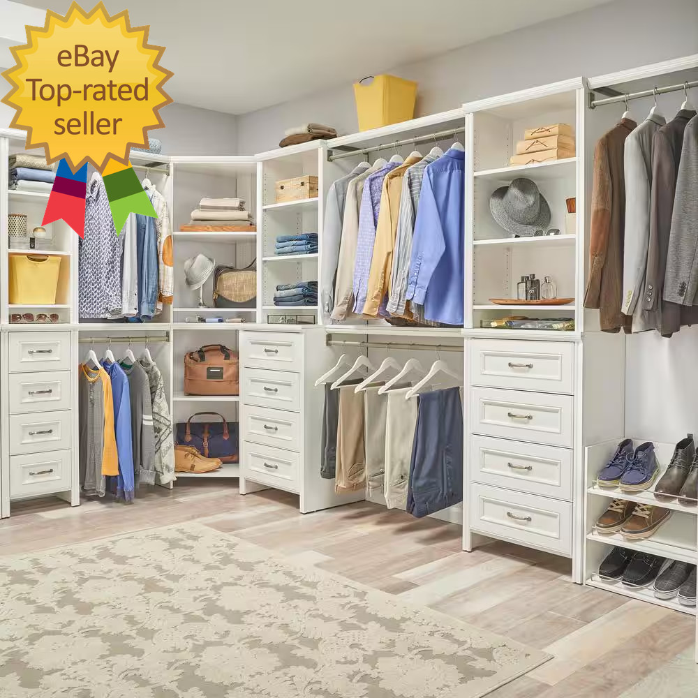 Impressions 3-Shelf White Shoe Organizer