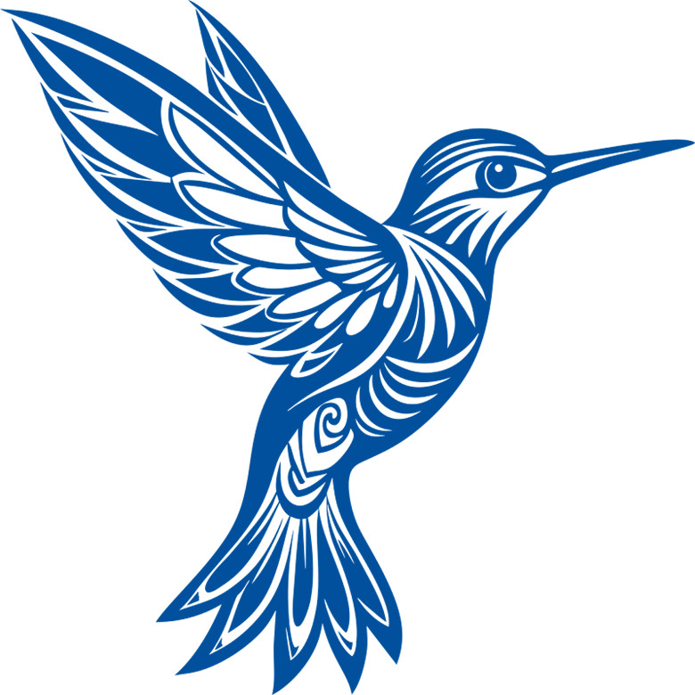 30 Custom Blue Spirit Bird Personalized Address Labels