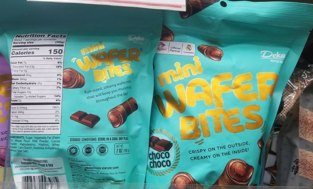 4 PACK DEKA MINI WAFER BITES CHOCO CHOCO