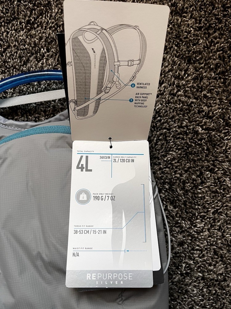 Classic Light Hydration Pack 2L (70oz) Grey Bag