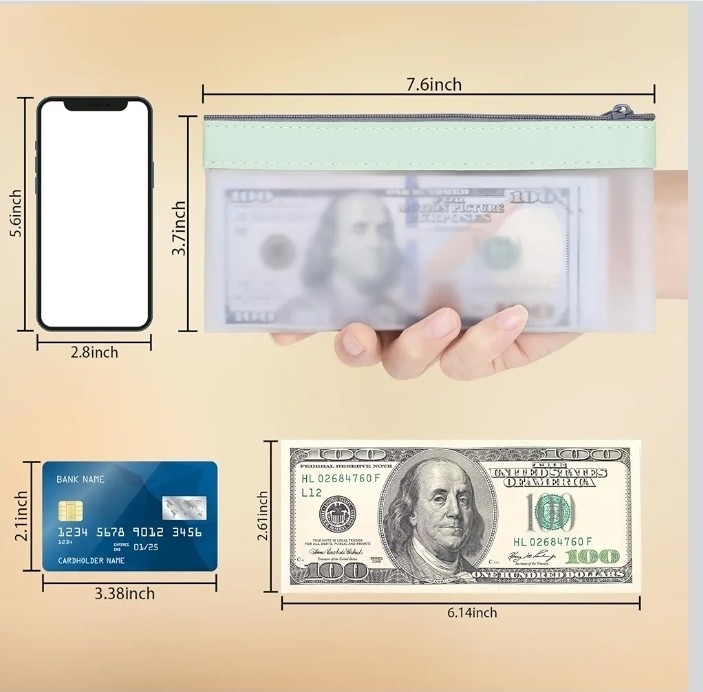 Zipped Money Pouches