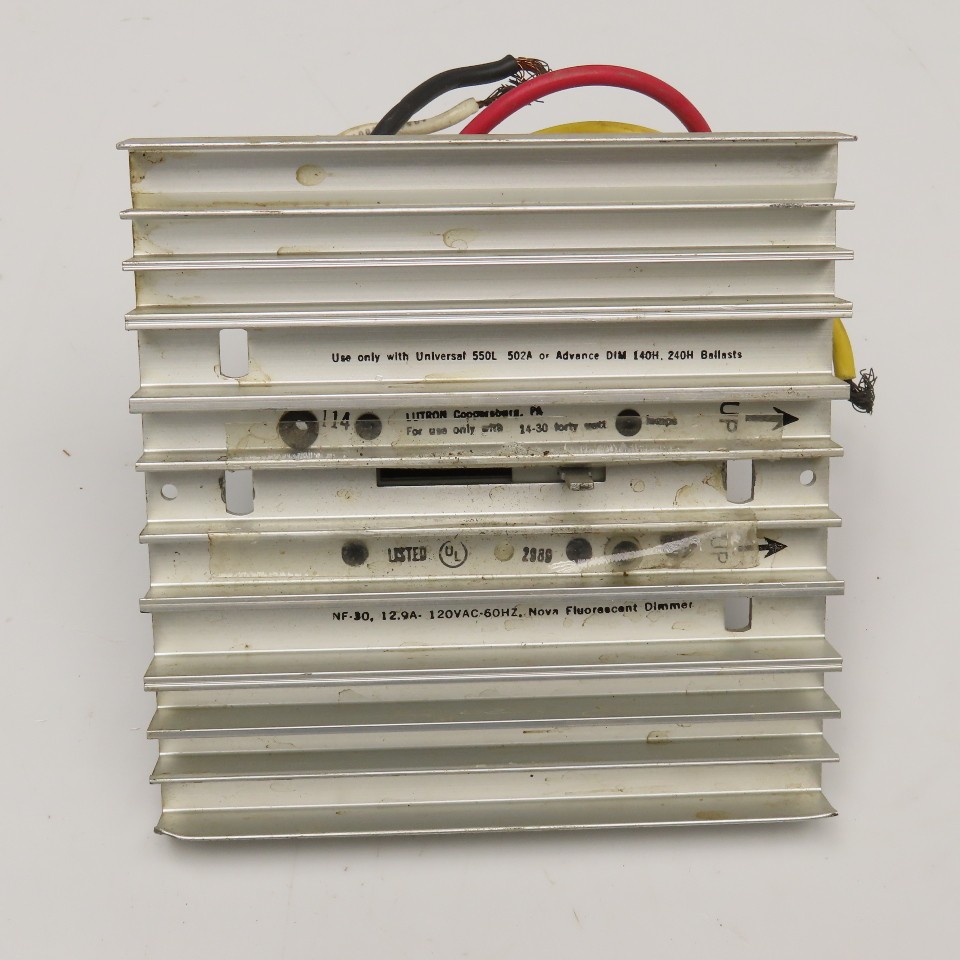Lutron NF-30 Nova Fluorescent Dimmer Switch 12.9A 120V 60Hz