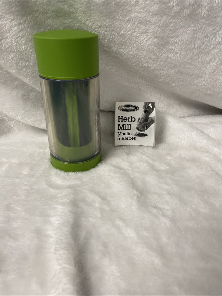 Microplane 2-in-1 Herb Mill Grinder and Leaf Stripper - Green