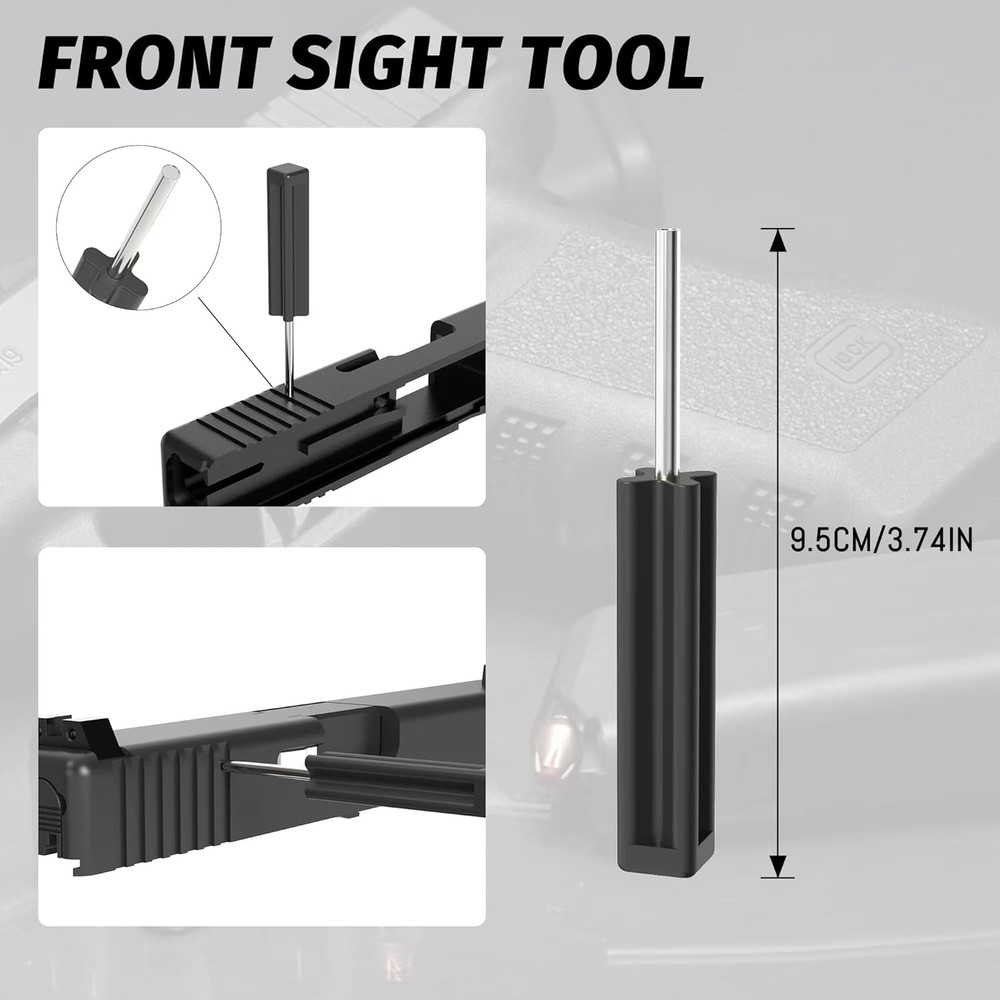 Universal Tool Kit with Front Sight Tool, Magazine Disassembly Tool and Pin Punc