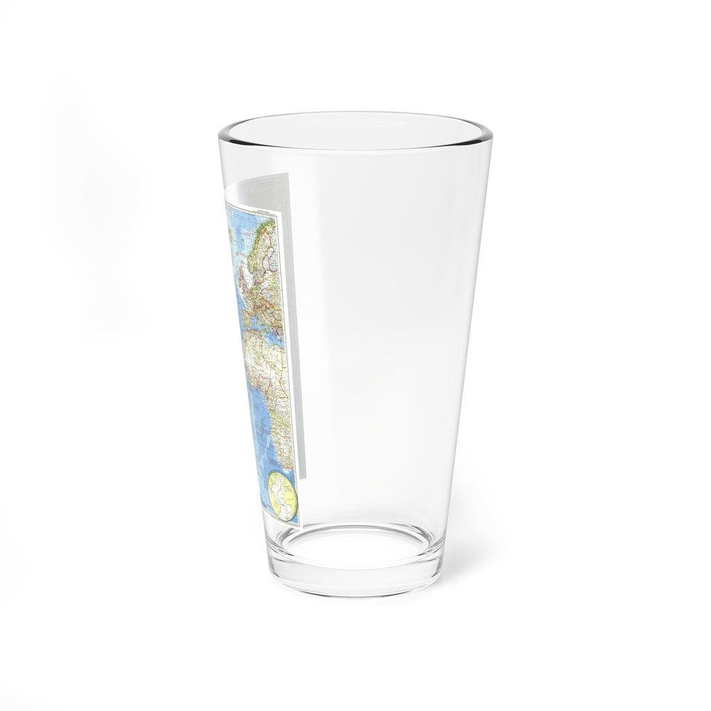 Atlantic Ocean (1955) (Map) Pint Glass 16oz