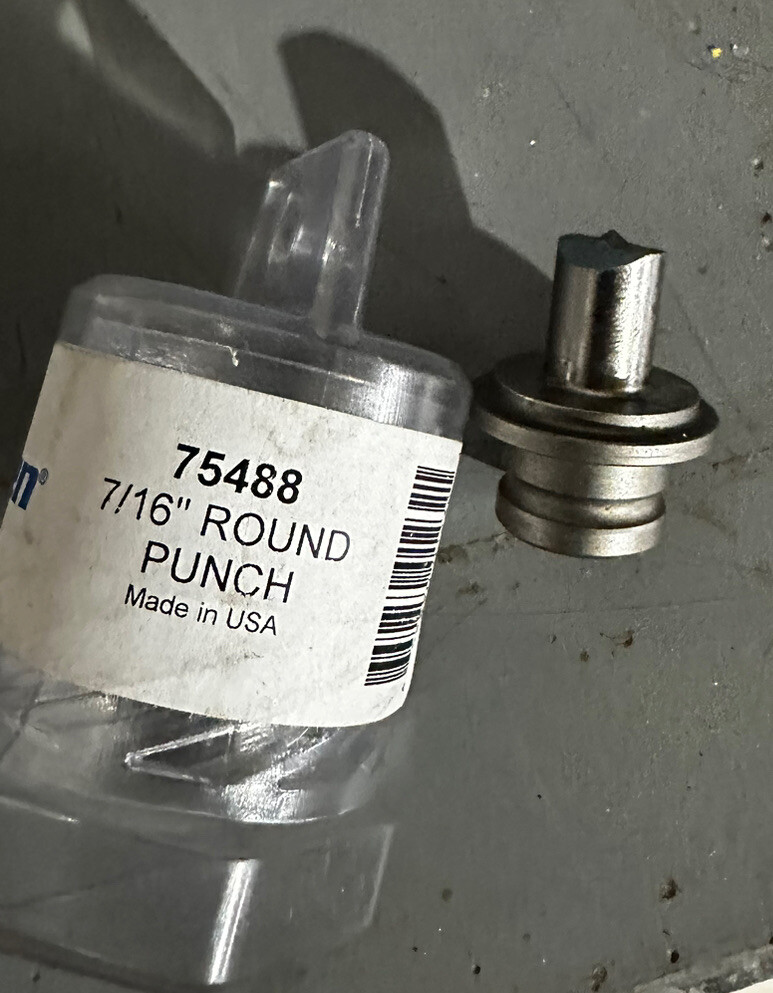 Hougen 75488 7/16" Round Punch