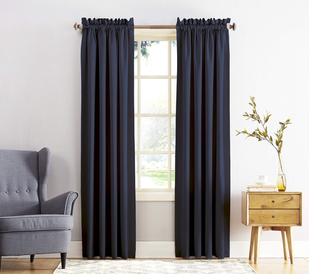 Sun Zero Barrow Energy Efficient Rod Pocket Curtain Single Panel