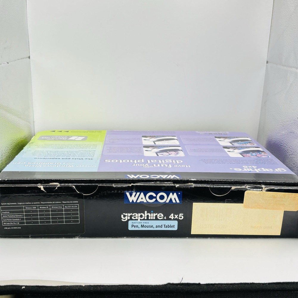 Wacom Graphire 4x5 Graphics Tablet Edit Photos, Draw, Paint, Create Art. New