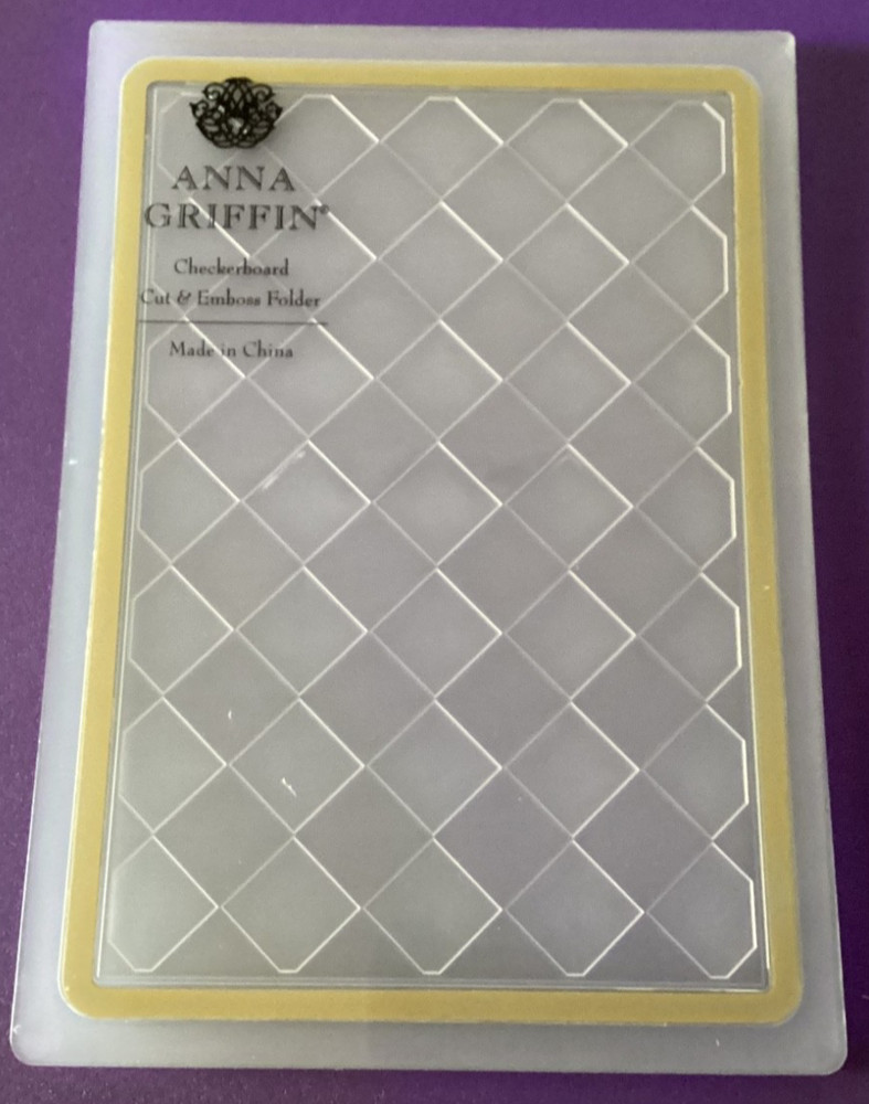 Anna Griffin Spellbound Patterns Checkerboard Cut & Emboss Folder
