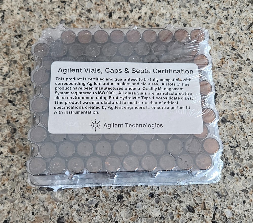 Agilent Technologies 5190-7041 MS Analyzed Amb Scw WriteOn 100PK - NEW