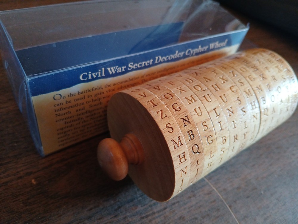 Civil War Secret Decoder Cypher Wheel Ages 5 & Up