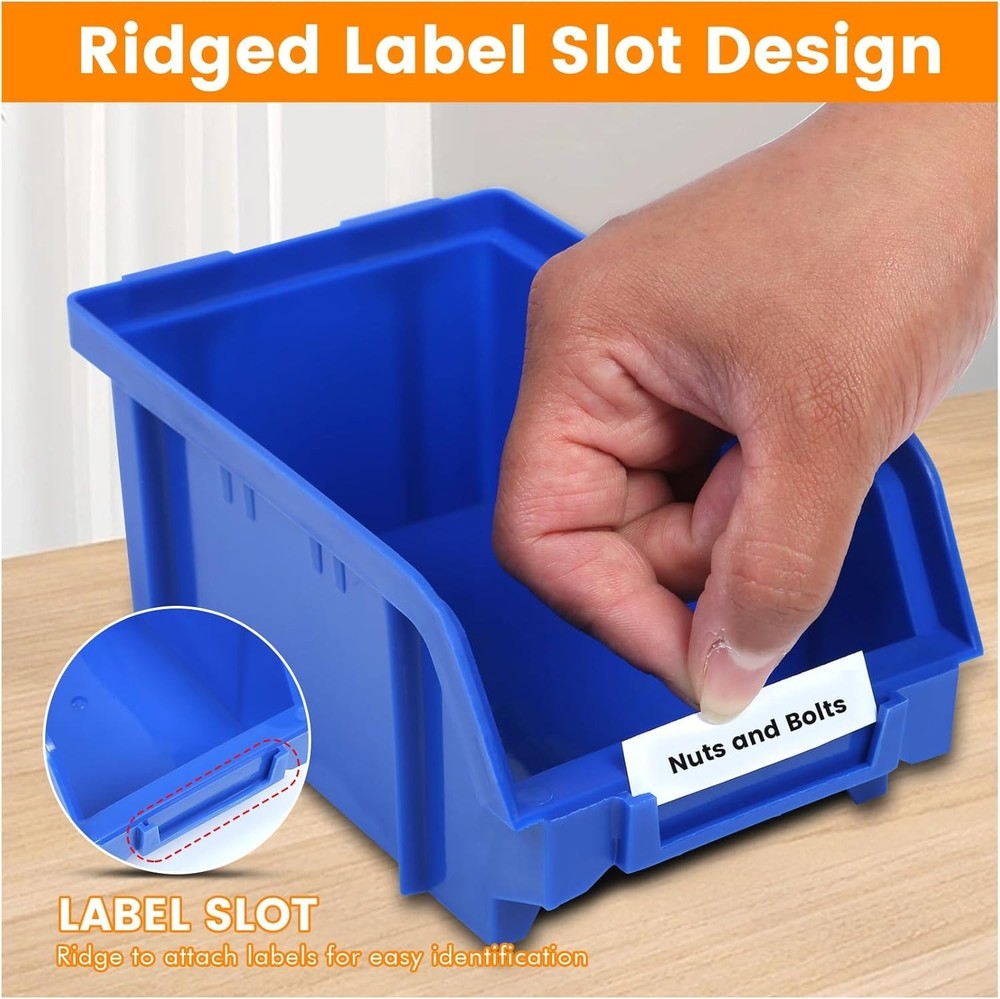 Durable 30-Bin Wall Mount Storage Rack - Easy Installation & Maximum Efficiency