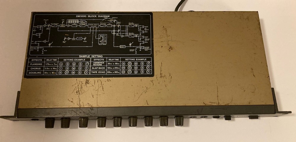 Ibanez DM1000 Digital Delay Vintage Multi-Effects Processor Tested Works Japan