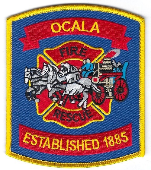 FLORIDA - Ocala Fire & Rescue Dept.  [ Shoulder Patch ]