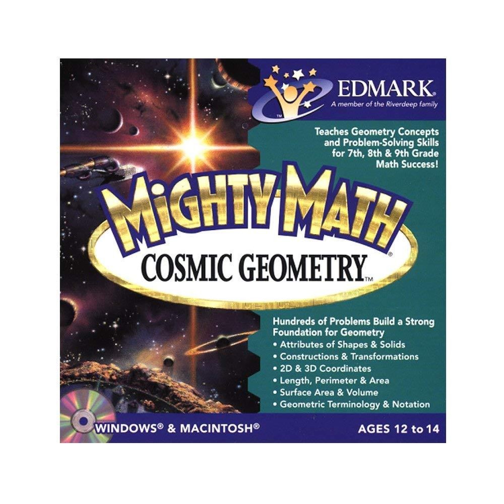 NEW Mighty Math Cosmic Geometry 2005 by Edmark MATHAMATIC SOFTWARE