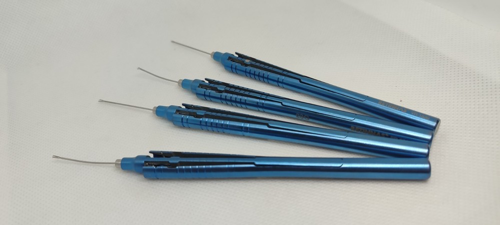 TITANIUM/STAINLESS STEEL VITREORETINAL INSTRUMENTS MICRO FORCEPS, MICRO SCISSORS