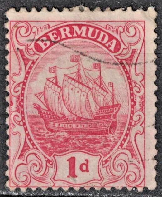 BERMUDA:1916 SC#42 Used Caravel  AJ251