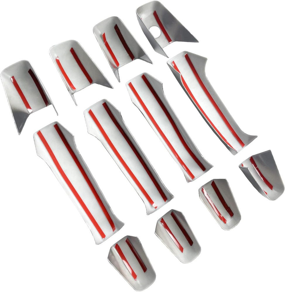 GLOSS BLACK Door Handle Side Mirror COVERS For Chevy Silverado Avalanche 2007-13