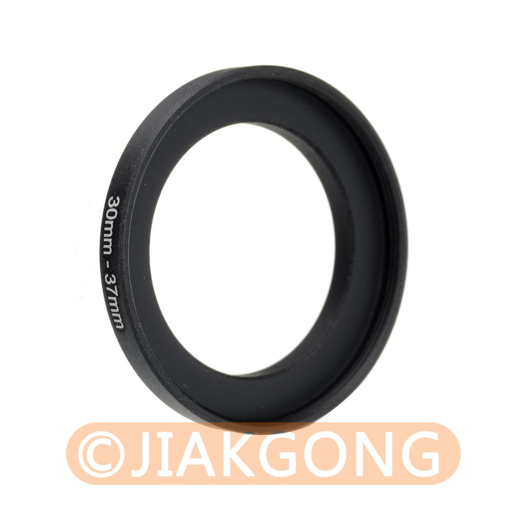 30mm-37mm 30-37 mm Step Up Ring Filter Adapter Black