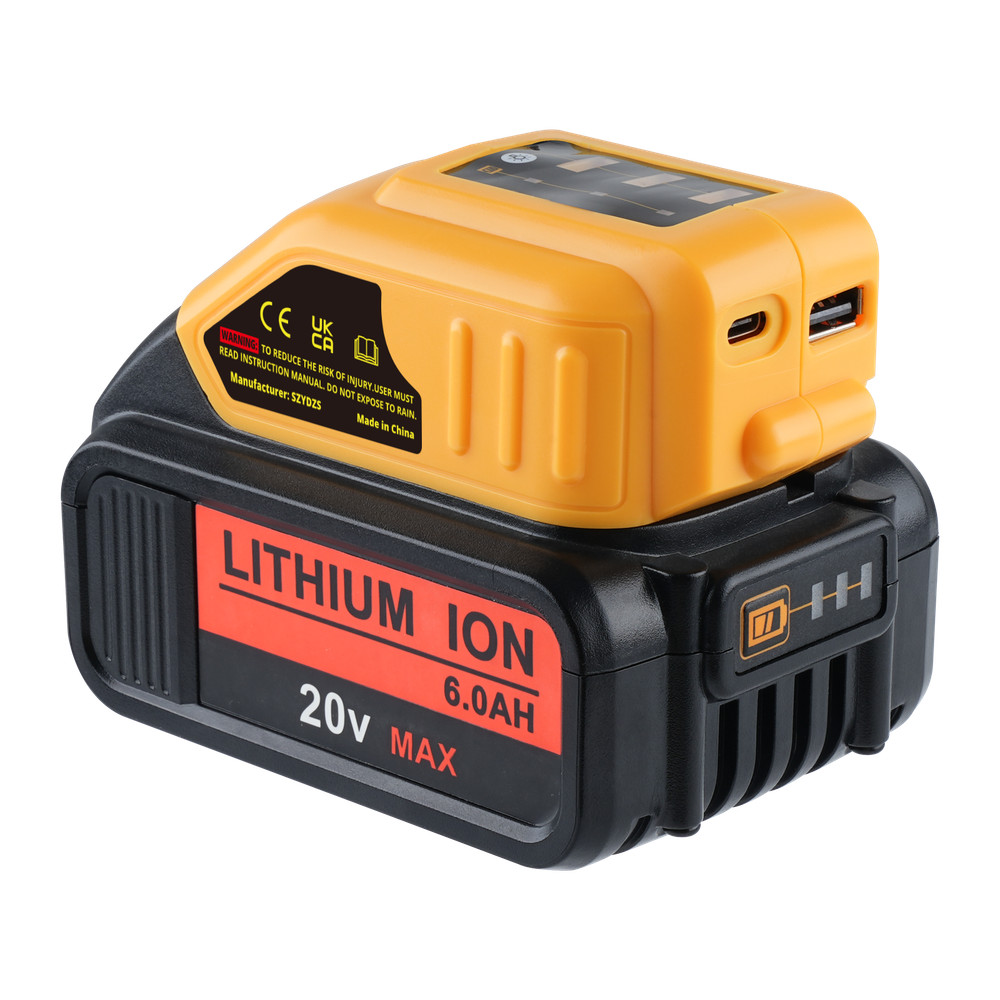 ✅20V Max for Dewalt USB And Type C Power Source Battery Charger Adapter DCB094k